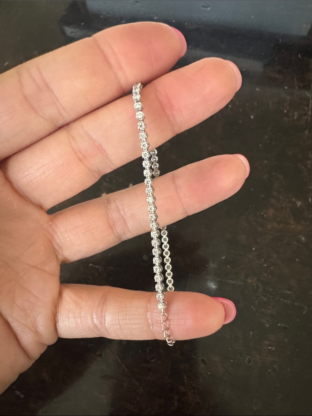 Ring Concierge Natural Diamond Mini Tennis Bracelet